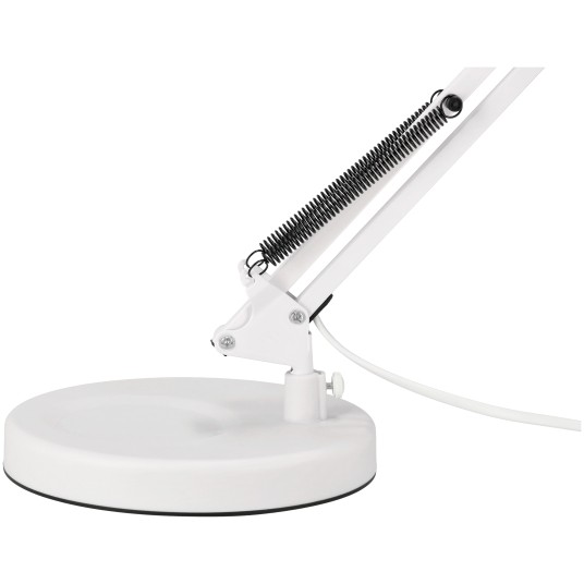 LAMPKA BIURKOWA PRAGA 1XE27 BIAŁA