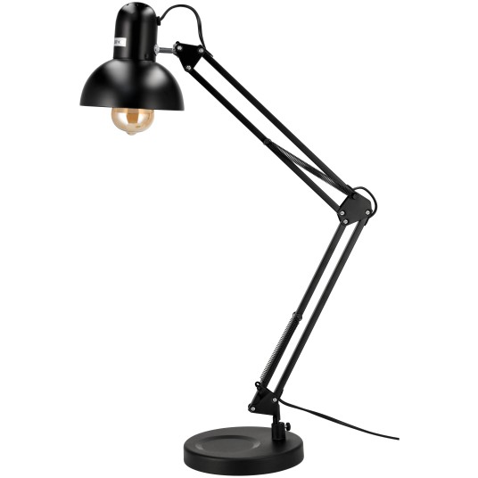 LAMPKA BIURKOWA PRAGA 1XE27 CZARNA