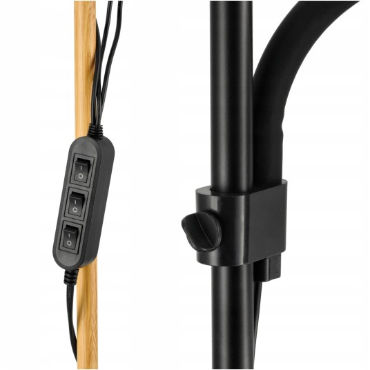 LAMPKA PODŁOGOWA SALZBURG 3XE27 CZARNA