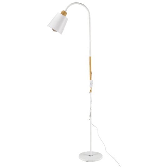 LAMPKA PODŁOGOWA WIEDEŃ 1XE27 BIAŁA