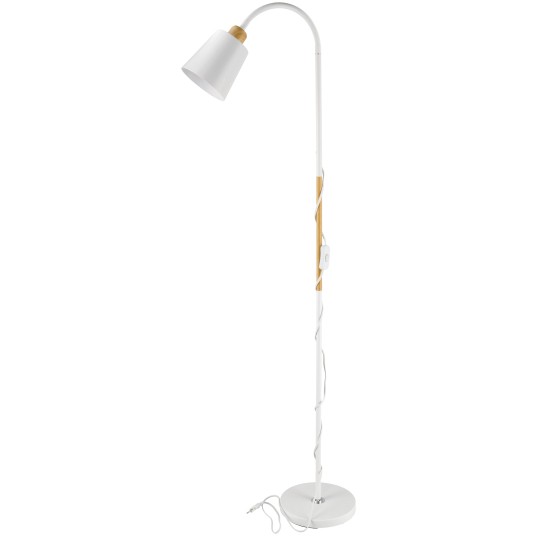 LAMPKA PODŁOGOWA WIEDEŃ 1XE27 BIAŁA