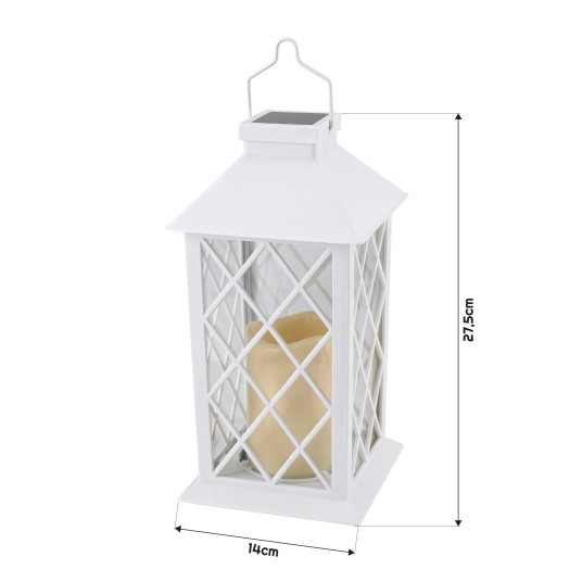 LATARNIA SOLARNA BIAŁA