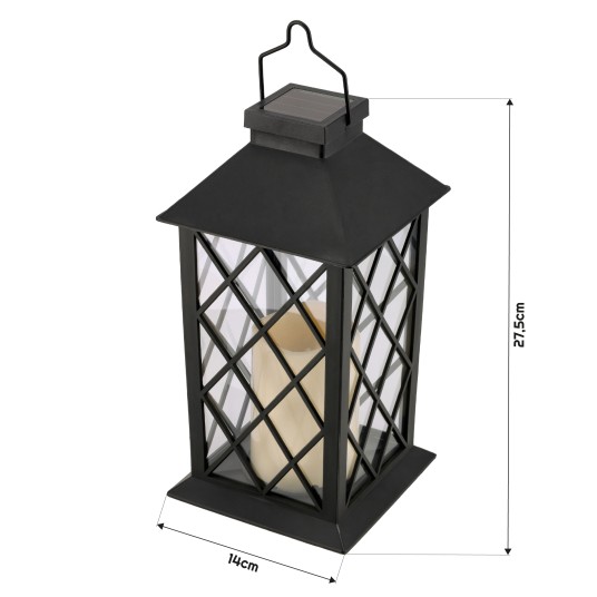 LATARNIA SOLARNA CZARNA