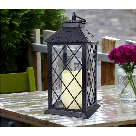 LATARNIA SOLARNA CZARNA