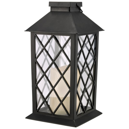 LATARNIA SOLARNA CZARNA