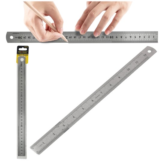 LINIJKA ZE STALI NIERDZEWNEJ 300X25X0,8MM