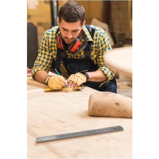 LINIJKA ZE STALI NIERDZEWNEJ 300X25X0,8MM