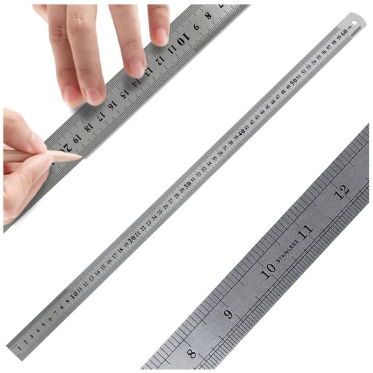 LINIJKA ZE STALI NIERDZEWNEJ 600X28X1,0MM