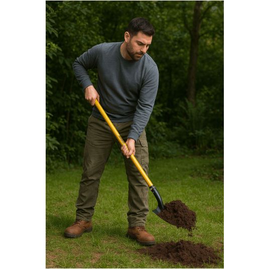 ŁOPATA PIASKOWA NA TRZONKU Z WŁÓKNA SZKLANEGO