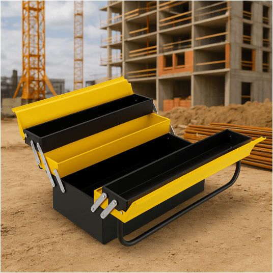 METALOWO PLASTIKOWA SKRZYNKA NARZĘDZIOW