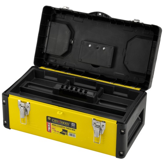 METALOWO PLASTIKOWA SKRZYNKA NARZĘDZIOWA