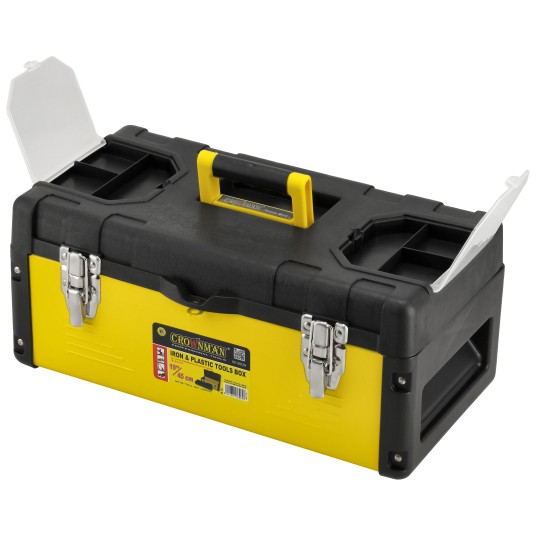 METALOWO PLASTIKOWA SKRZYNKA NARZĘDZIOWA