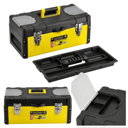 METALOWO PLASTIKOWA SKRZYNKA NARZĘDZIOWA