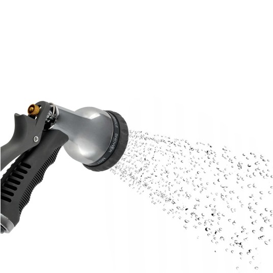 METALOWY PISTOLET ZRASZAJĄCY 8-FUNKCYJNY