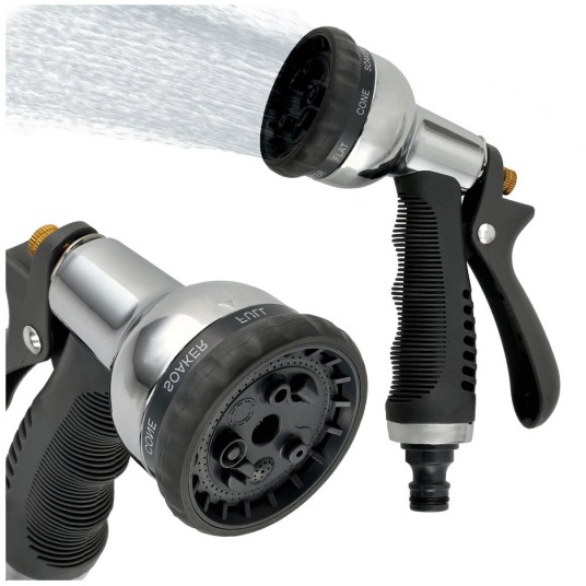 METALOWY PISTOLET ZRASZAJĄCY 8-FUNKCYJNY