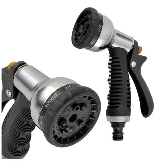 METALOWY PISTOLET ZRASZAJĄCY 8-FUNKCYJNY