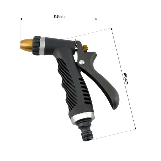 METALOWY PISTOLET ZRASZAJĄCY REGULOWANY