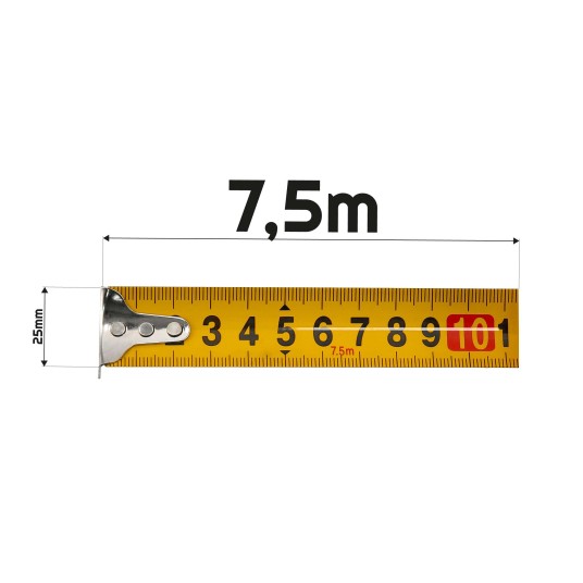 MIARA ZWIJANA 7,5MX25MM