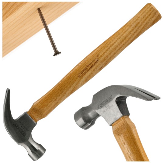 MŁOTEK PAZURKOWY Z DREWNIANYM TRZONKIEM