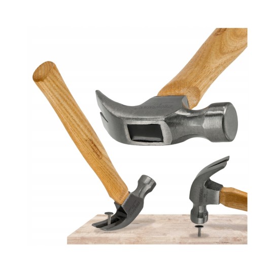 MŁOTEK PAZURKOWY Z DREWNIANYM TRZONKIEM