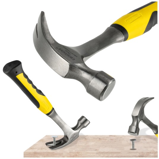 MŁOTEK PAZURKOWY Z METALOWYM TRZONKIEM