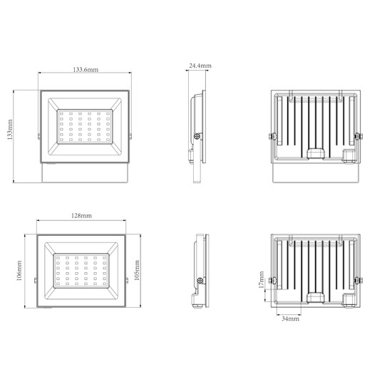 NAŚWIETLACZ LED ESOS PRO 30W 2700LM NW -zdjęcie numer 3