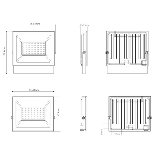 NAŚWIETLACZ LED ESOS PRO 50W 4500LM NW -zdjęcie numer 3