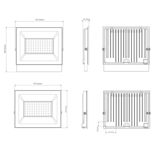 NAŚWIETLACZ LED ESOS PRO 70W 6300LM NW -zdjęcie numer 3