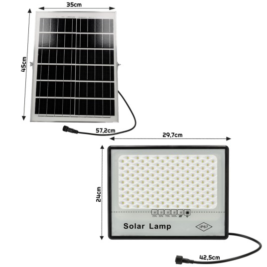 NAŚWIETLACZ SOLARNY DAKAR 200W