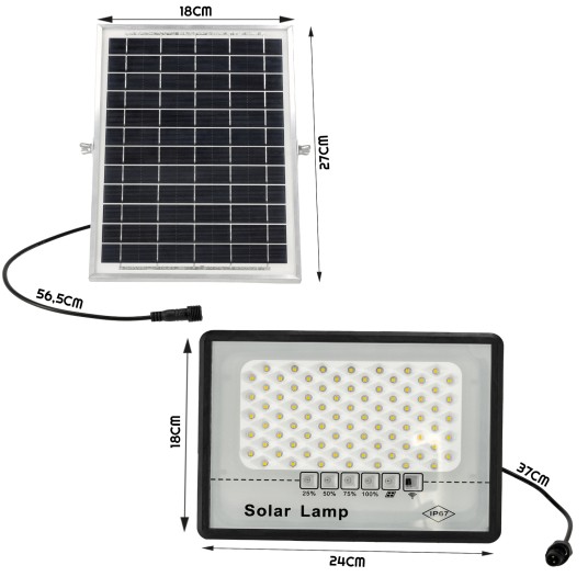 NAŚWIETLACZ SOLARNY DAKAR 50W