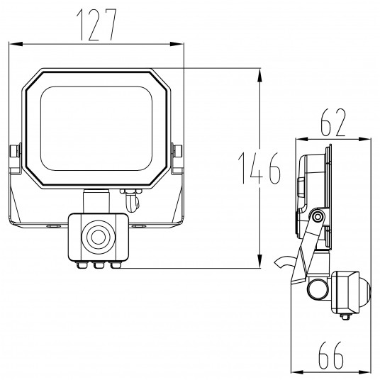 NAŚWIETLACZ TITANIUM PIR 10W NW 110LM/W -zdjęcie numer 9