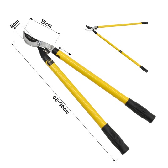 NOŻYCE DO GAŁĘZI Z REGULOWANĄ RĘKOJEŚCIĄ 25-38