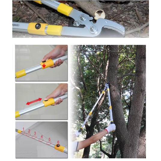 NOŻYCE DO GAŁĘZI Z REGULOWANĄ RĘKOJEŚCIĄ 27-38