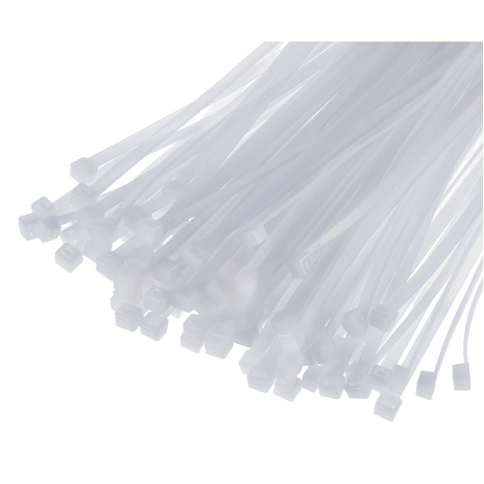 OPASKI KABLOWE NYLONOWE BIAŁE 2.5X150