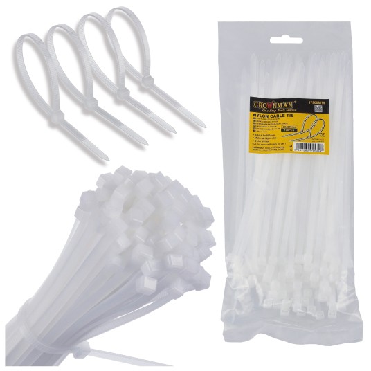 OPASKI KABLOWE NYLONOWE BIAŁE 4.8X200