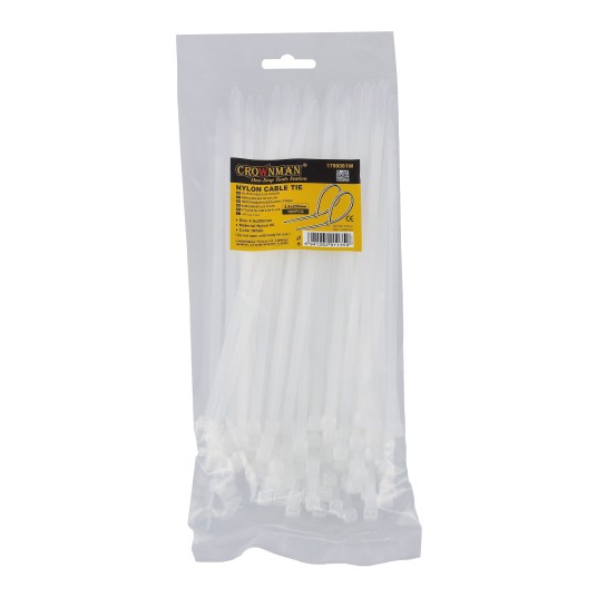OPASKI KABLOWE NYLONOWE BIAŁE 4.8X200