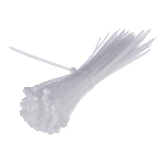 OPASKI KABLOWE NYLONOWE BIAŁE 4.8X300