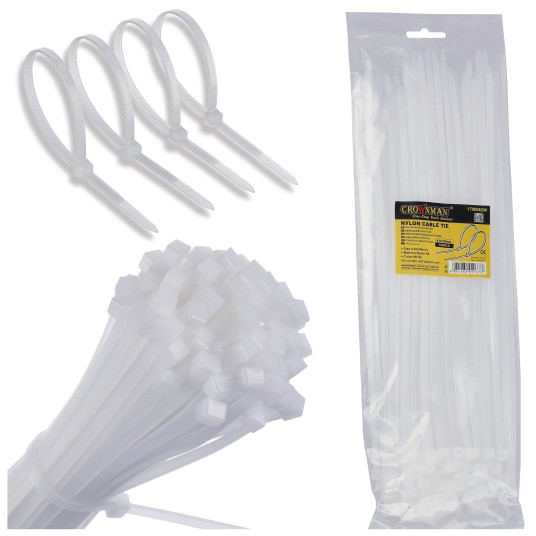 OPASKI KABLOWE NYLONOWE BIAŁE 4.8X300