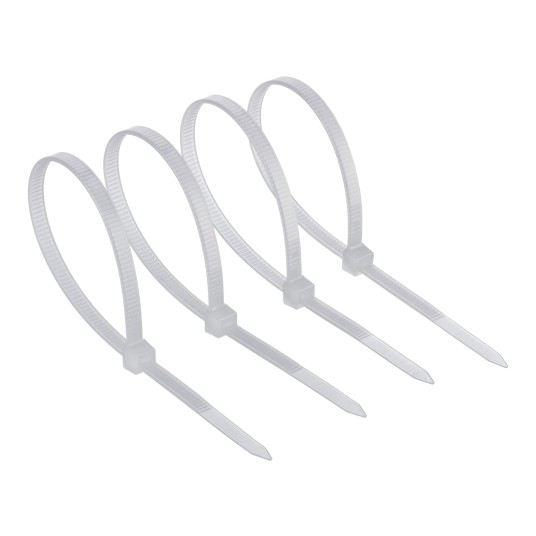 OPASKI KABLOWE NYLONOWE BIAŁE 7.6X400