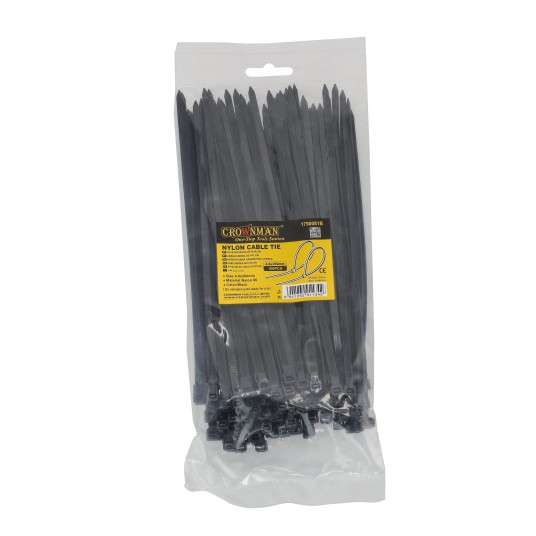 OPASKI KABLOWE NYLONOWE CZARNE 4.8X200