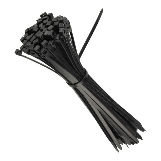 OPASKI KABLOWE NYLONOWE CZARNE 4.8X300