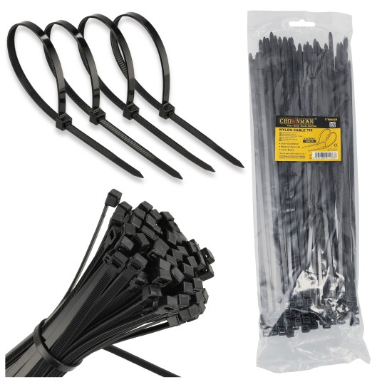 OPASKI KABLOWE NYLONOWE CZARNE 4.8X300