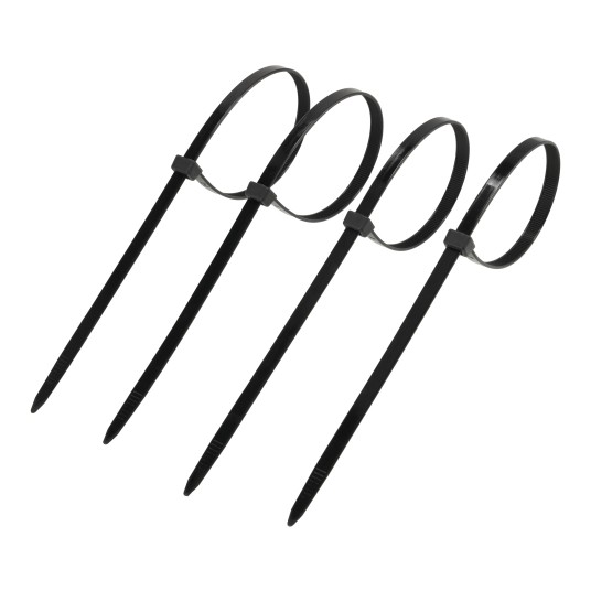 OPASKI KABLOWE NYLONOWE CZARNE 7.6X400