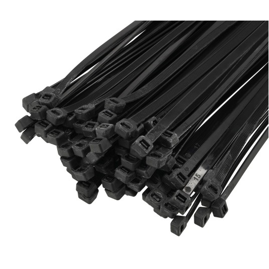 OPASKI KABLOWE NYLONOWE CZARNE 7.6X400