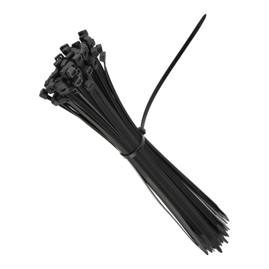 OPASKI KABLOWE NYLONOWE CZARNE 7.6X400