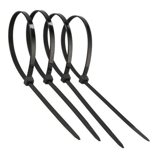 OPASKI KABLOWE NYLONOWE CZARNE 7.6X400