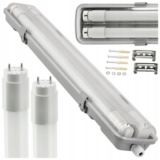 OPRAWA BOH SET 2X120CM + 2X T8 18W NW