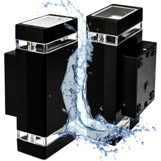 OPRAWA ELEWACYJNA HANA PC 2XGU10 CZARNA