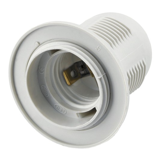OPRAWKA E27 PLASTIKOWA GWINT WHITE