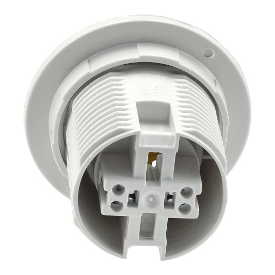 OPRAWKA E27 PLASTIKOWA GWINT WHITE